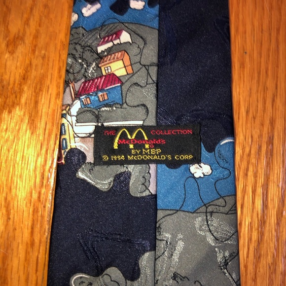 RARE Vintage 1994 McDonald’s Puzzle Pieces Tie - Picture 9 of 12